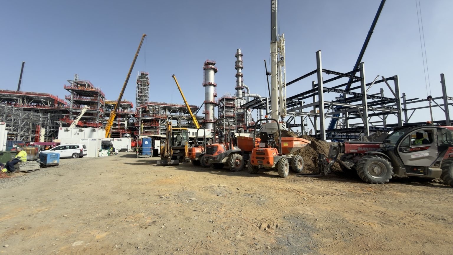 Instalação industrial pesada de grande escala